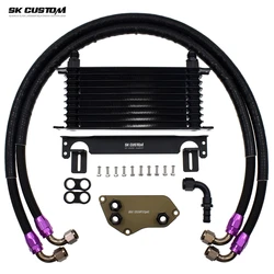 SK CUSTOM For BMW N20 N26  N55 N51 N52 N53 N54 Engine Oil Cooling Kit F30 F34 F07 F10 F12 E83 E84  F25 E71 E90 E93 Radiator Cool