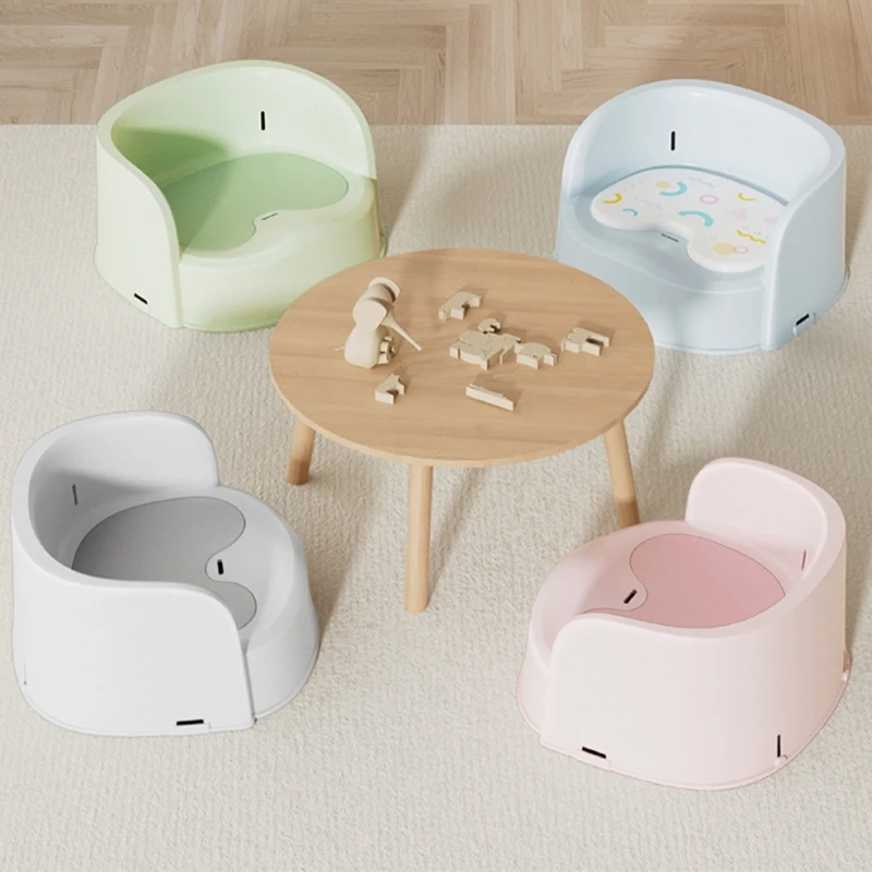 Assento elevatório prático para crianças pequenas, com design semi-fechado, cinto segurança conversível, cadeira banco