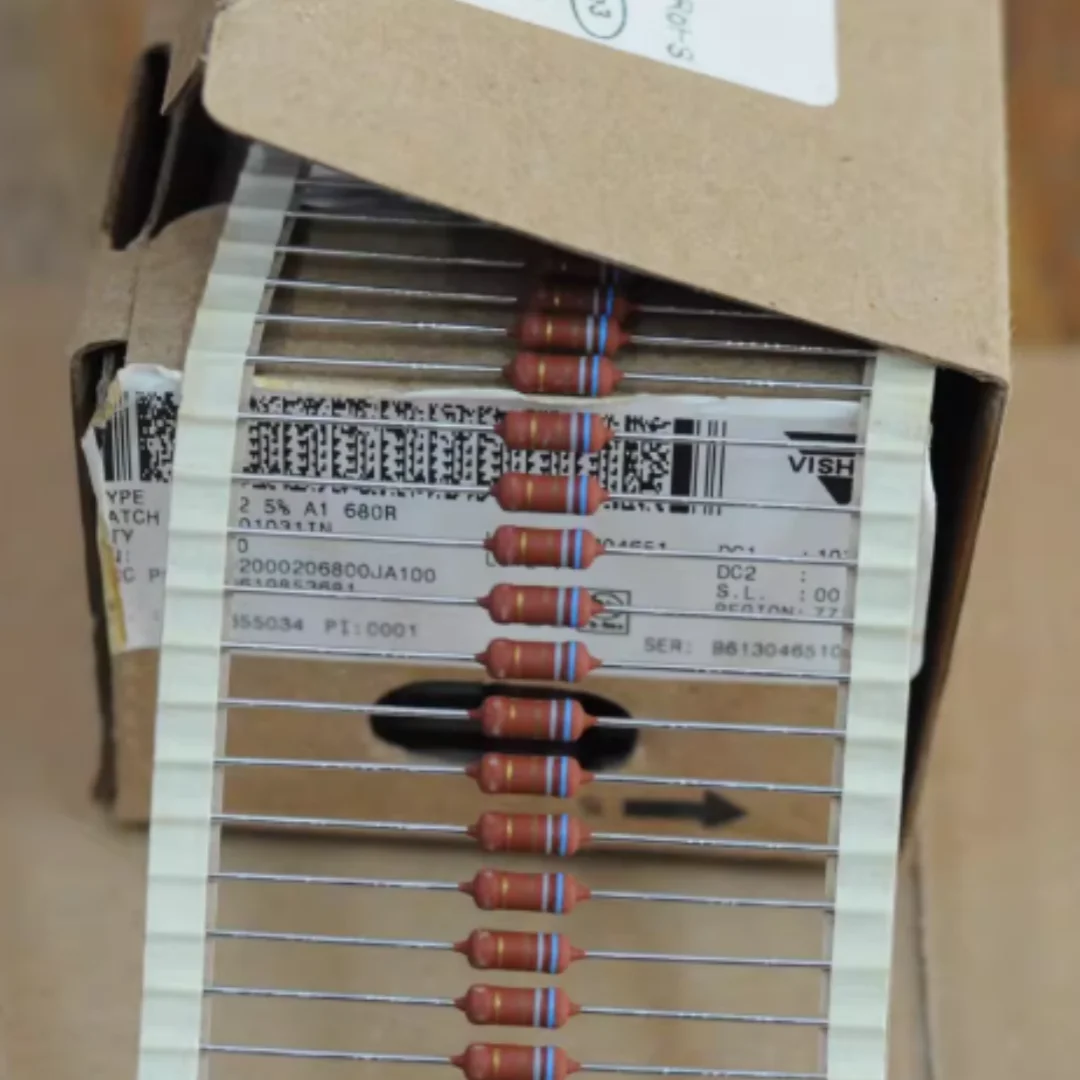 VISHAY BC PR02 680R 680 ohm 680Ω 2W high-end color-coded red resistor 10 pieces