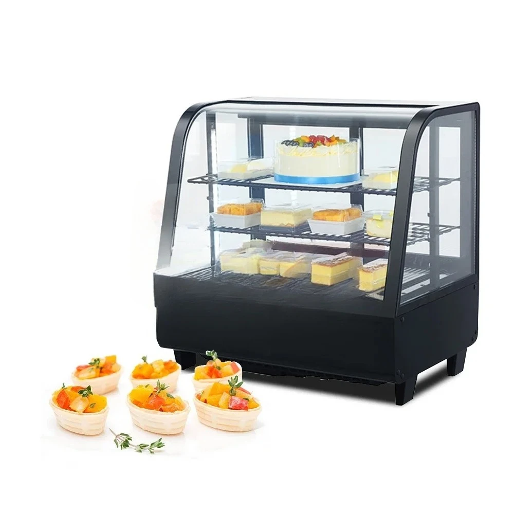 Countertop Commercial Fruit Bread Chocolate Dessert Display Refrigerator Freezer Showcase Price Cake Display Showcase Chiller