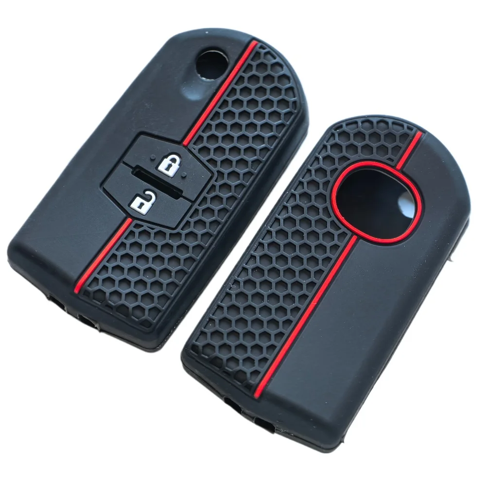 Silicone Car Key Case For Mazda Demio 2 3 5 6 M3 M5 M6 CX-5 CX7 CX9 RX8 MX5 MPV Cover Keyless Remote Fob Shell Skin Protector