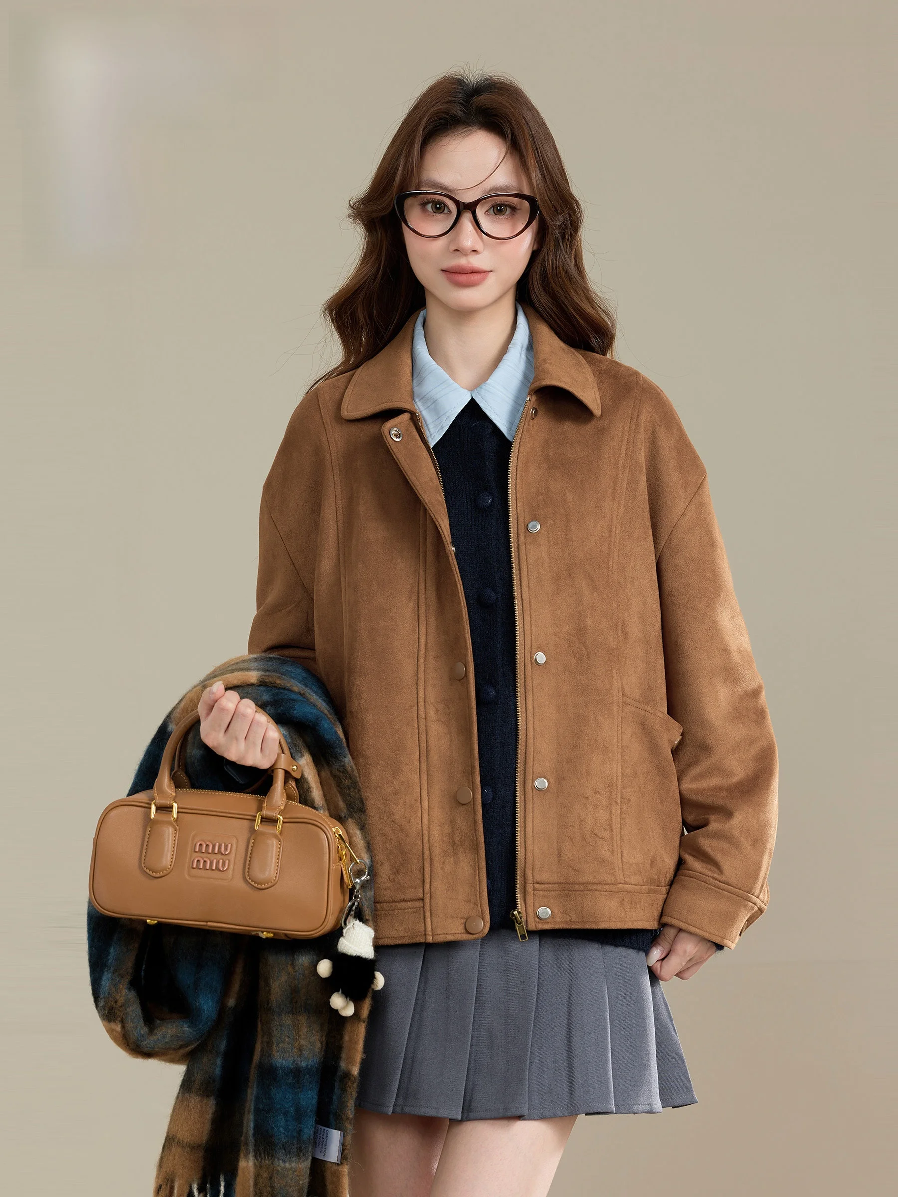 

Женское осенне-зимнее модное винтажное пальто-жакет маленького размера Lingjiu Merald Sle, короткое пальто для женщин