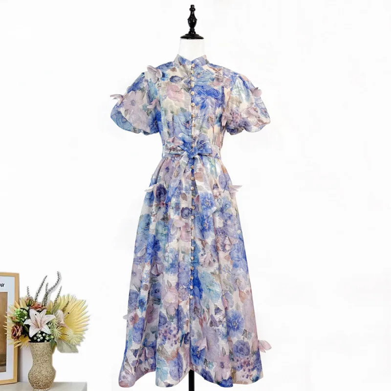 

Ele Street Sle Two-Piece Dr Heavy Embroidery Floral Pattern Slim Fit ort Sve Princ Ball Gown for Couples