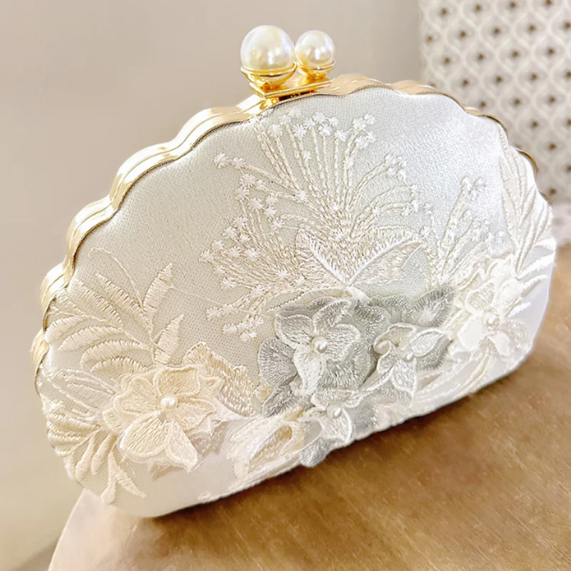 

Hand Embroidered Cheongsam Women's Bag Formal Evening Bag New Shoulder Bag Crossbody Bag