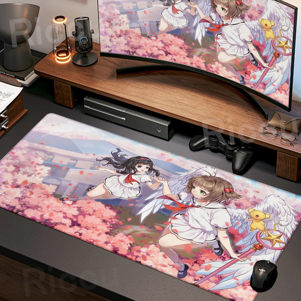 Card Captor Sakura Mouse Pad Non-Slip Mat Kawaii Large Computer Gaming Carpet Anime Girl Pc Desk Key