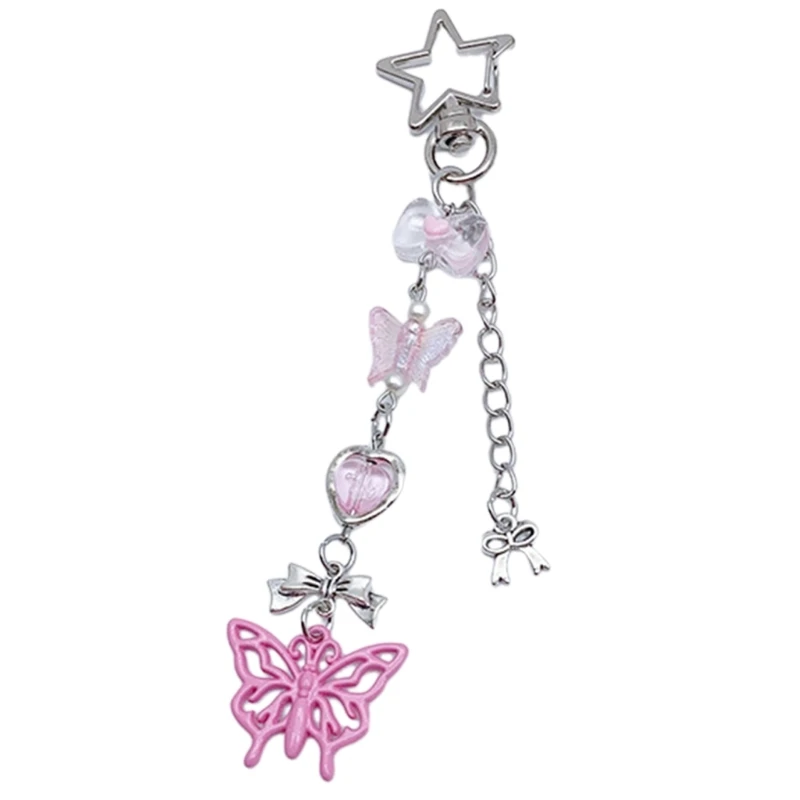 Butterfly Star Pendant Phone Charm Keychain