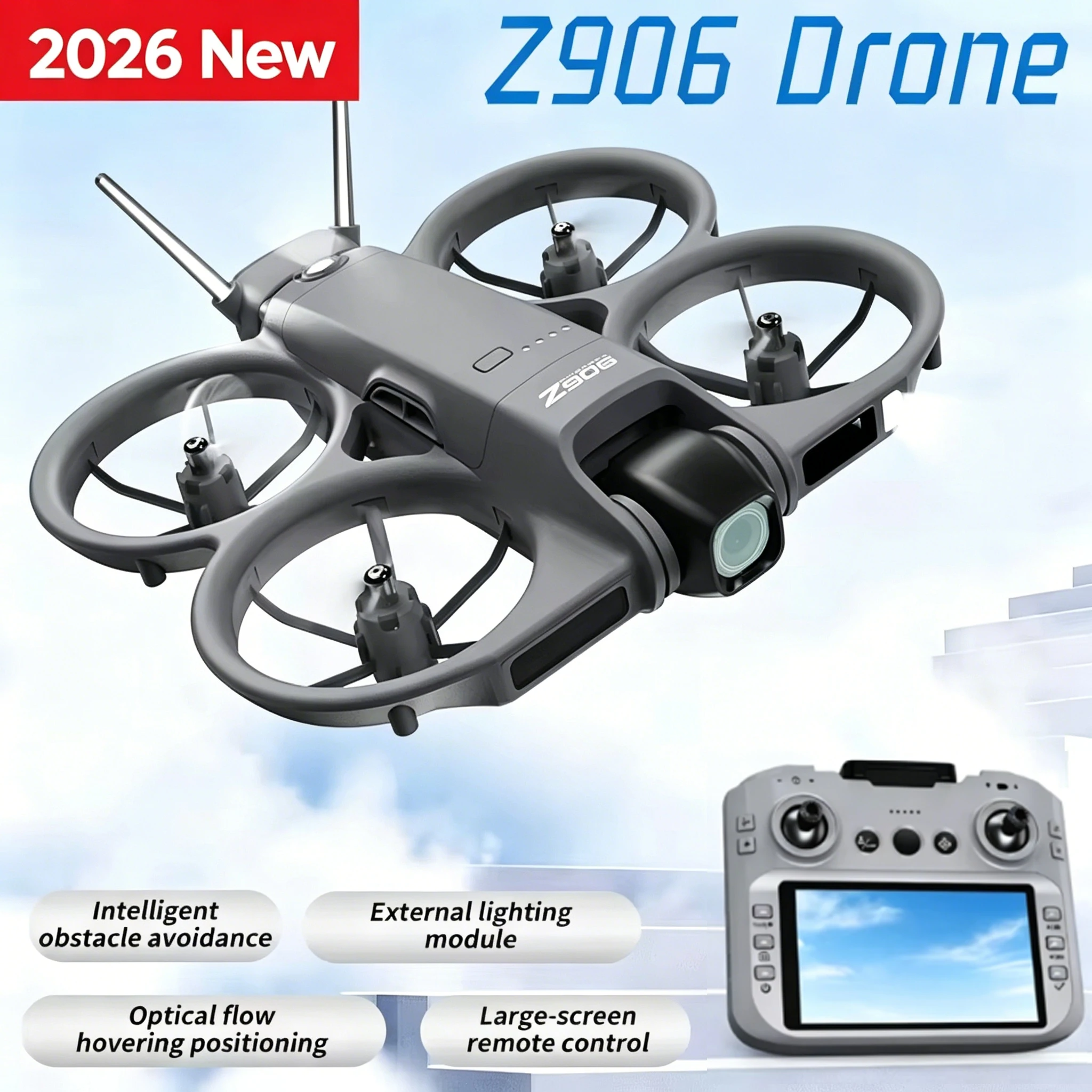 2026 신형 핫 Z906 4K 8K 드론 5G 브러시리스 낙하 방지 4축 장거리 장애물 회피 접이식 쿼드콥터 RC GPS 드론 장난감