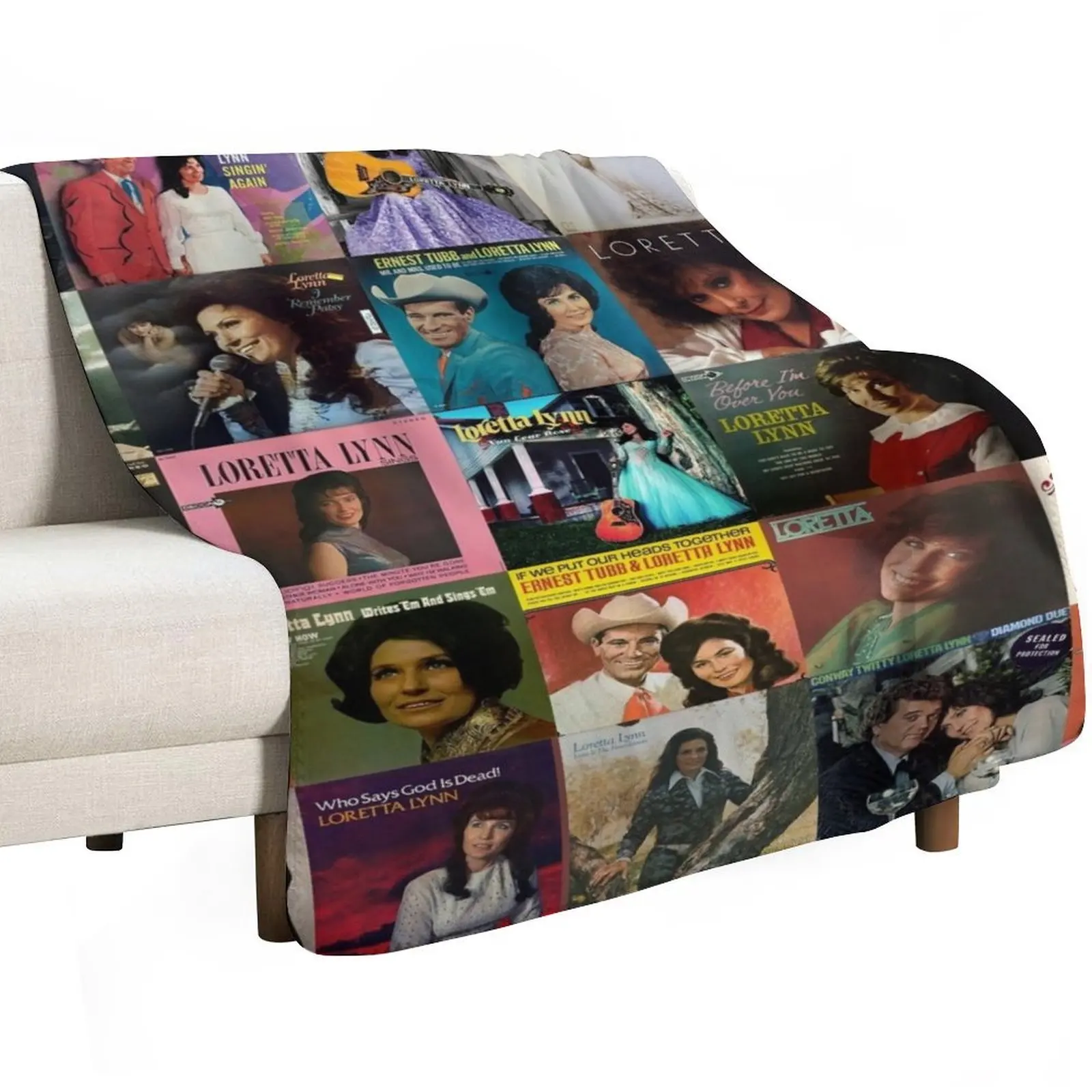 Loretta Lynn Albums Quilt For Fans Ver 25 Throw Blanket Retros Hairys bed plaid Luxury Throw Flannel Thin Blankets