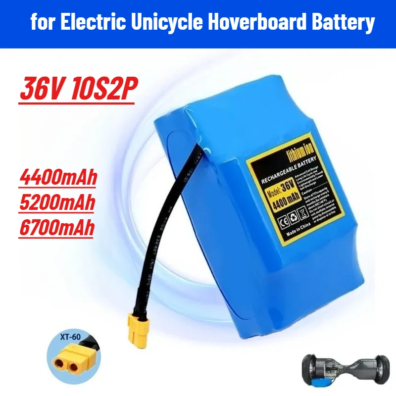 

Electric Unicycle Hoverboard Battery 36V 6700mAh 10S2P for Electric Twist Car Li-ion Battery