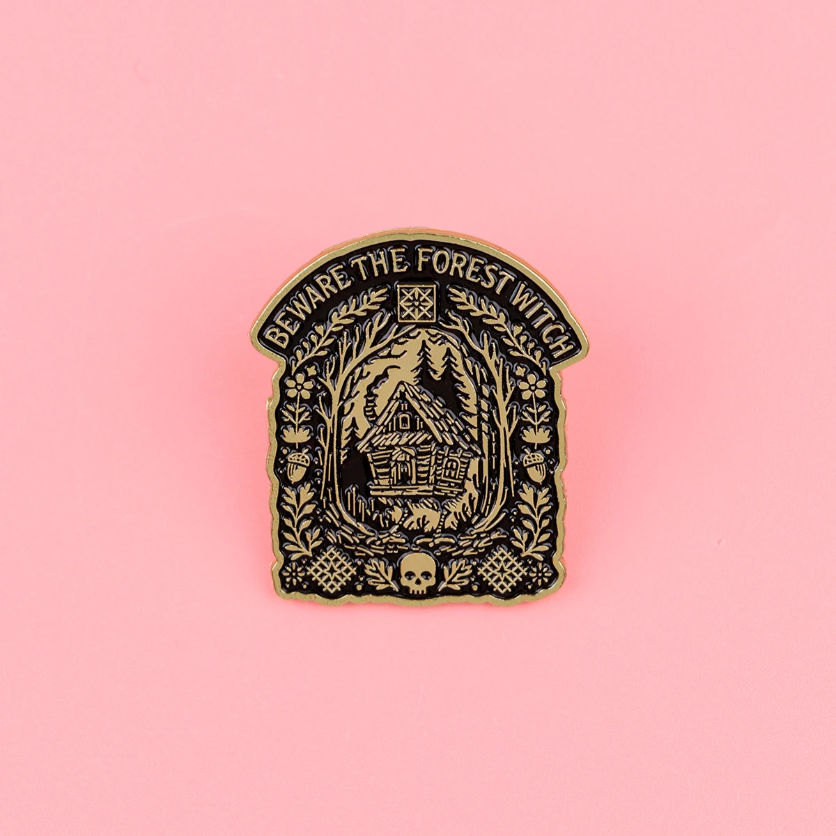 BEWARE THE FOREST WITCH Enamel Pins Quotes Brooch Pines Lapel Pin Badge on Backpack Clothing Accessories Fashion Jewelry Gifts