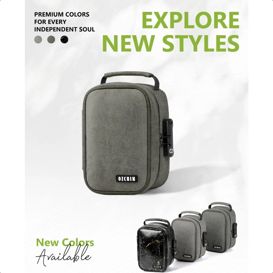 Smell Proof Bag with Combination Lock File Organizer Case Container Medicine Odorl Storage Lock Box Great Gift for Friend