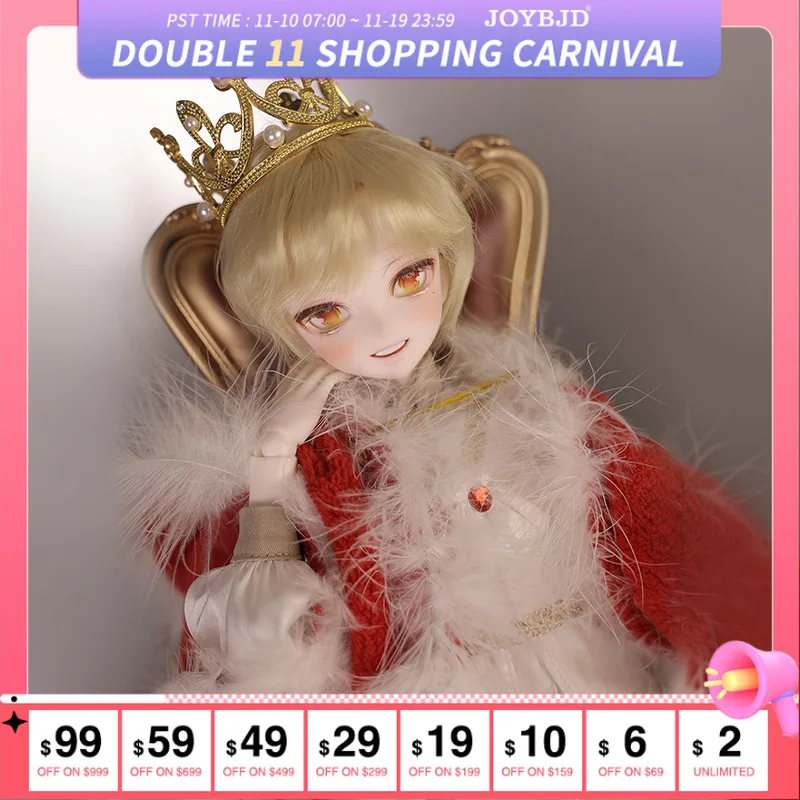 

Joybjd 1/4 Aoi Полный комплект A BJD Кукла Европейский стиль Папы Игрушка из смолы Подарочная кукла Королева Корона
