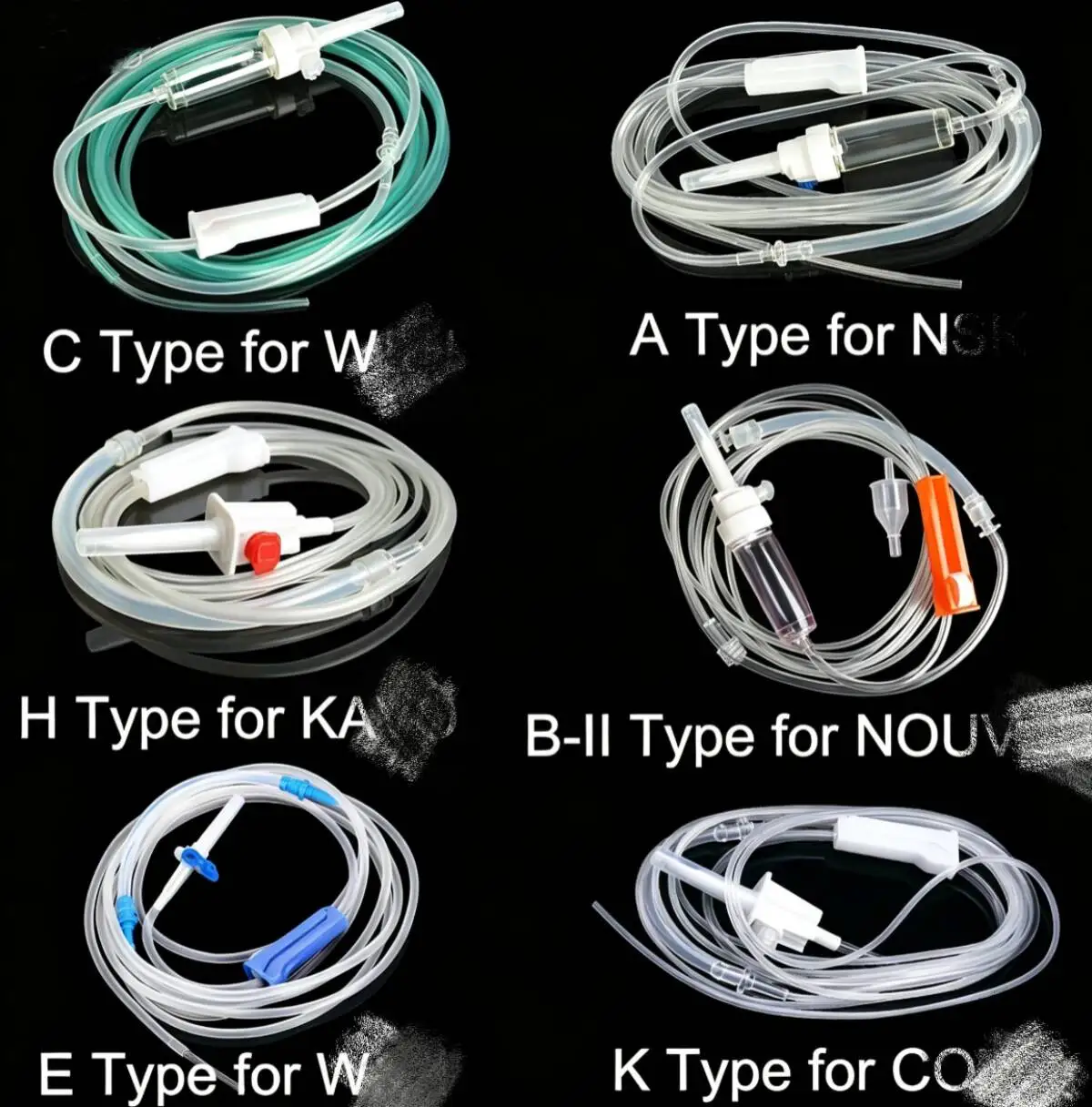 10PCS Dental Irrigation Tube Disposable Fit for W&H/NSK/KV/NOUVAG/ Disposable Water Supply Pipe Oral Irrigation Sterile Hose Kit