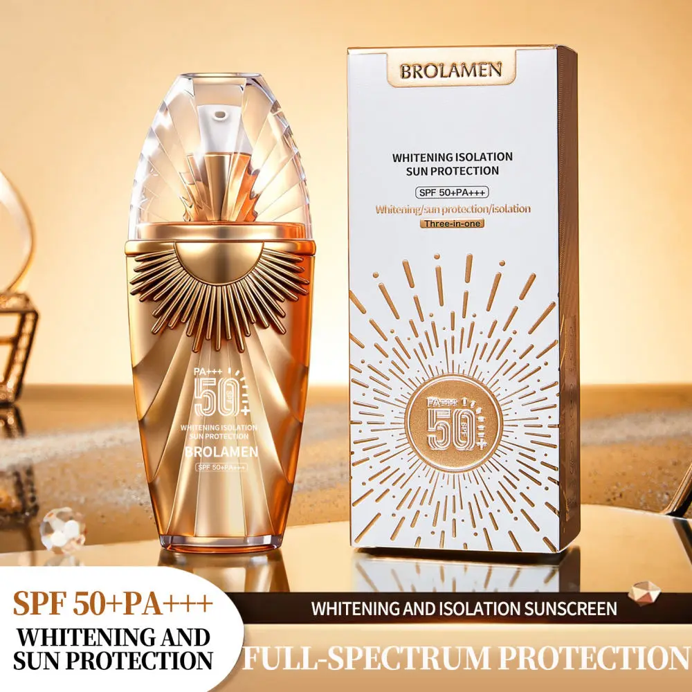 Whitening Isolation Sunscreen CC Cream SPF50 PA Plus Plus Plus Face Primer Concealer Moisturizing Lightweight UV Block