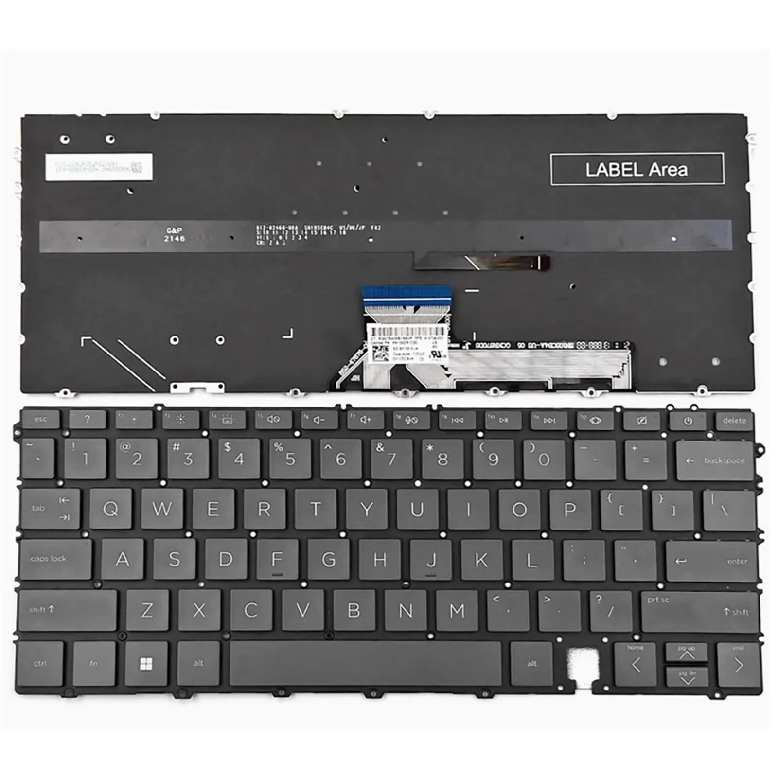 

US layout HP Spectre x360 2-in-1 14-EF TPN-C155 14-ef0018na laptop keyboard