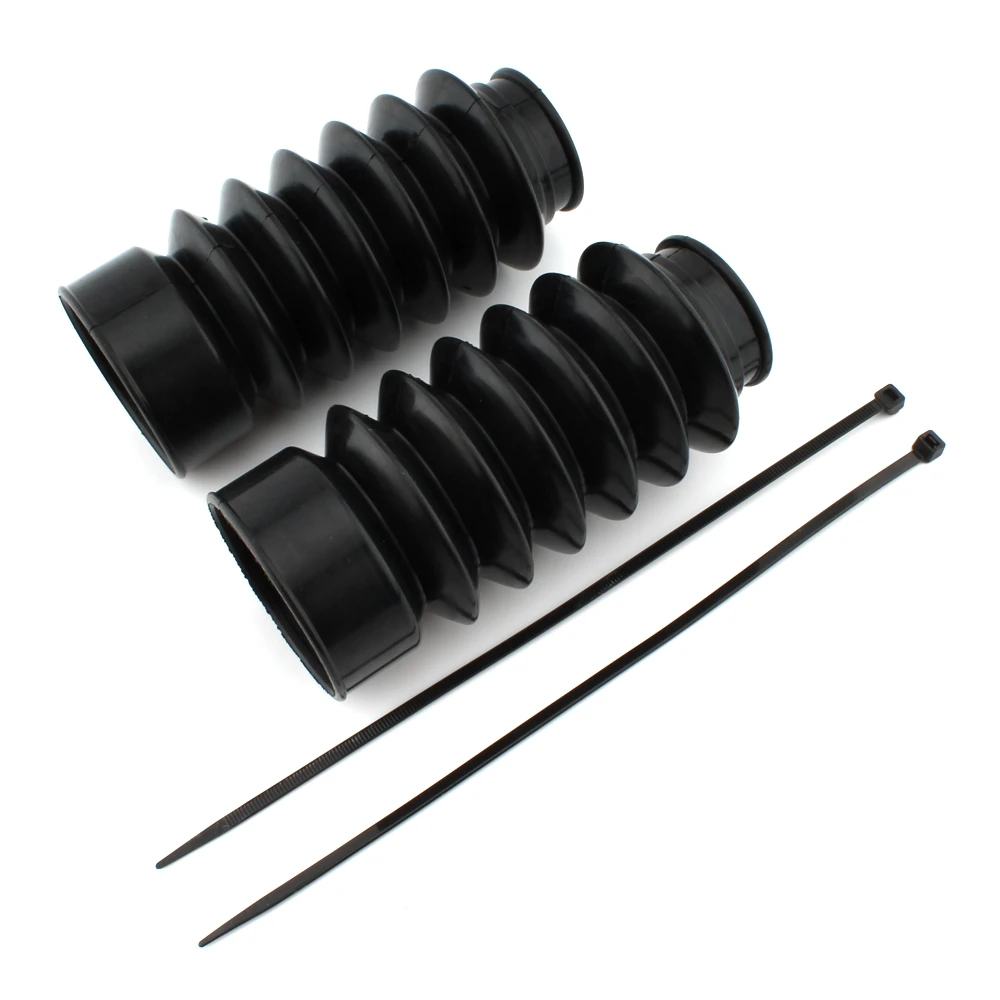 

Motorcycle Black Front Fork Shock Absorber Dust Cover Gaiter Rubber Accessory For Triumph Bonneville Bobber