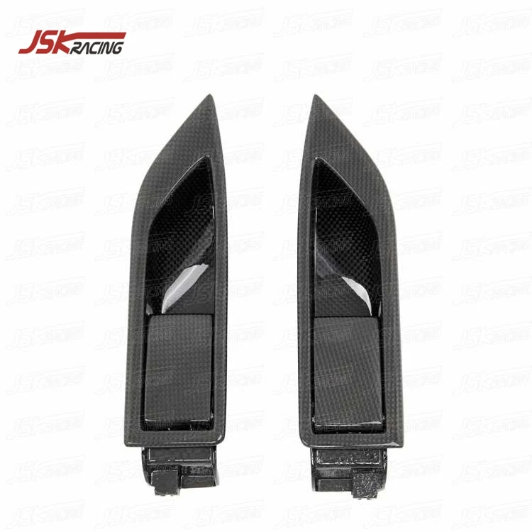 DRY CARBON FIBER DOOR OPENER DOOR INSIDE HANDLE (1 PAIRS) REPLACEMENT for 2011-2013 FERRARI 458 ITALIA and SPIDER