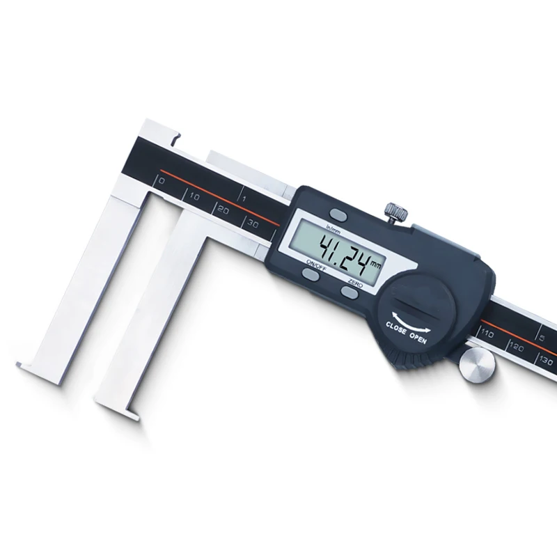 

Digital Caliper with Flat Measuring Points for Outside Grooves0-150mm with Knife-edged Measuring Points for Inside Grooves 0-200