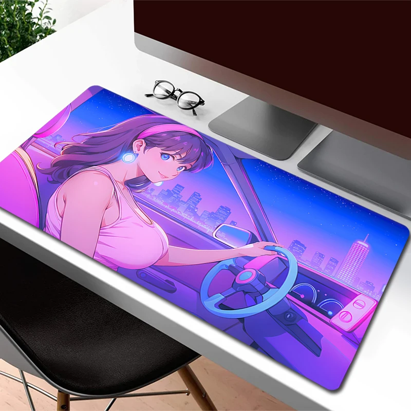 

Anime Girls Mouse Pad Office Large Mousepad XXL Desk Mat HD Print Large Mouse Mat 900x400mm Cute Keyboard Pad Kawaii Mause Pads