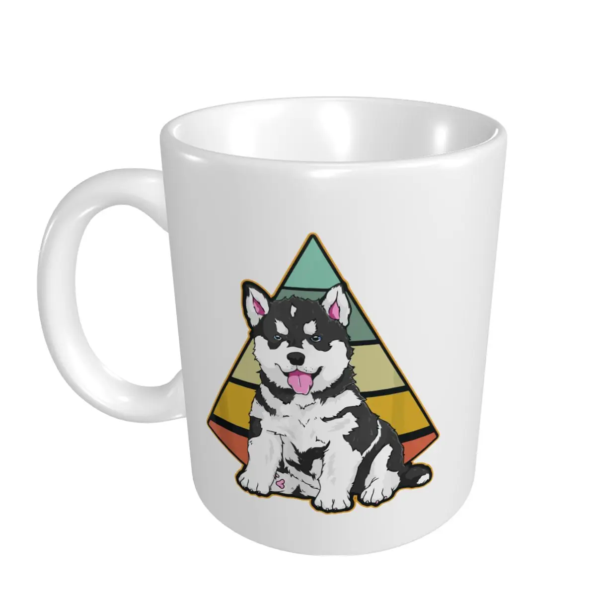 Mark Cup Mug Siberian Husky Dog Retro Husky Lover Coffee Mugs Tea Milk Water Cup Travel Mugs For Office Home