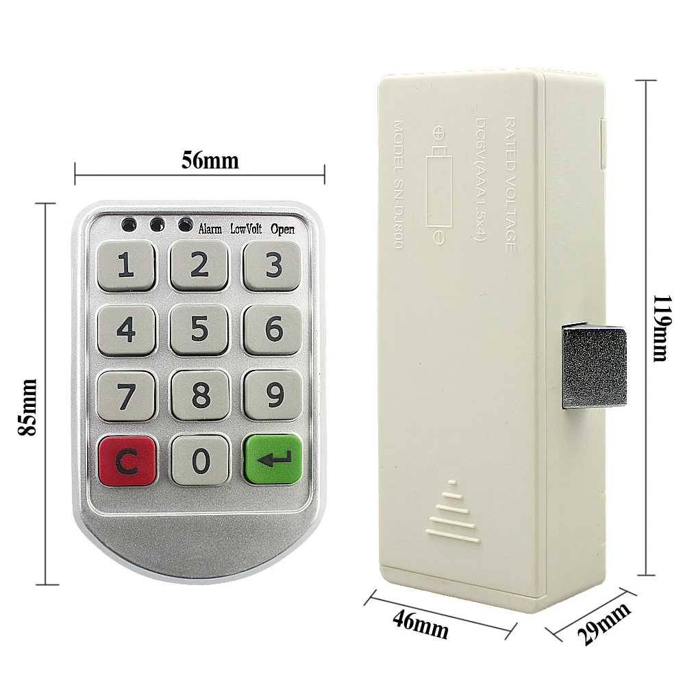 Intelligent digital password Drawer lock key Electronic cabinet door lock Wardrobe lock Electronic door lock Wire free