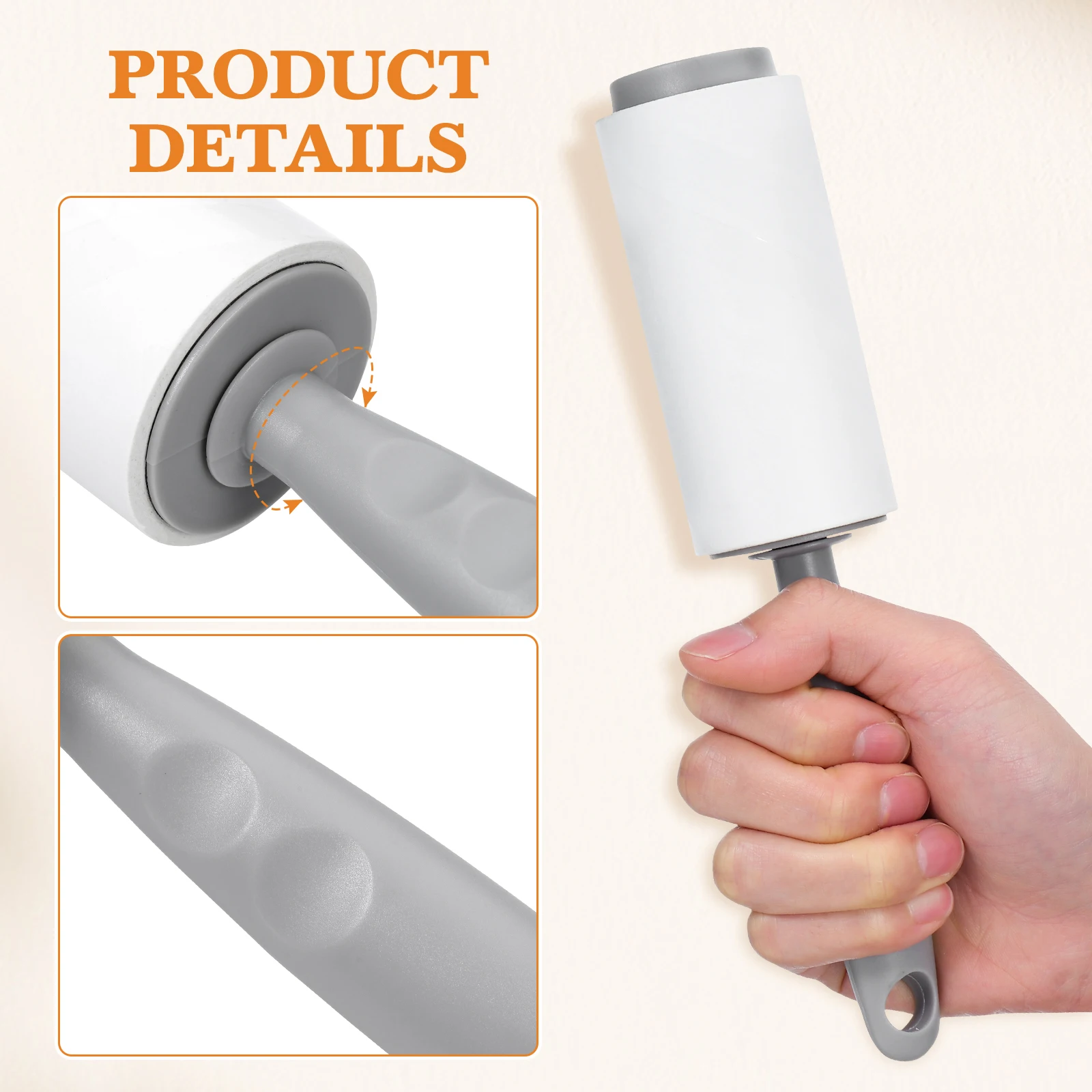 1pc Lint Roller Storage Container Secret Compartment Hidden Safe White Travel Size for Money Keys Valuables Portable