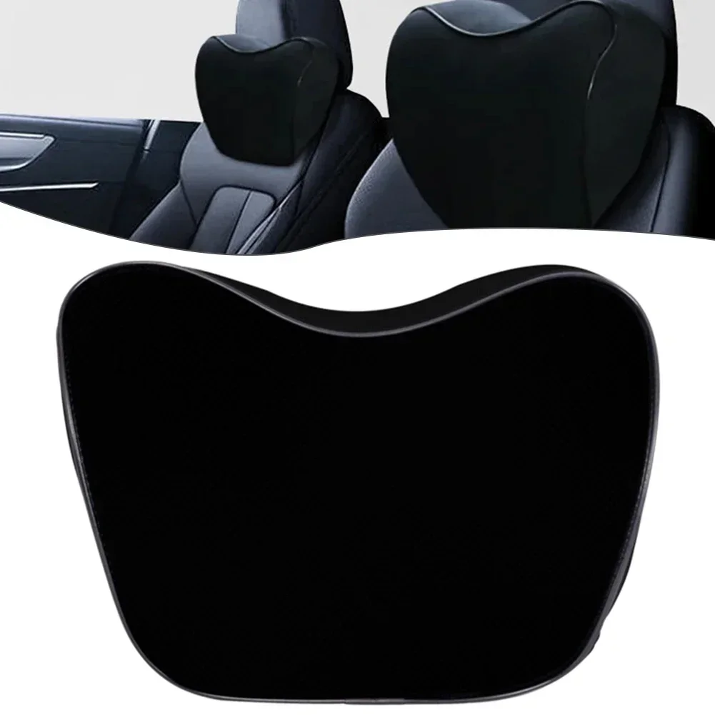 Car Seat Headrest Pad Memory Foam Pillow Head Neck Rest Support Cushion Black For Plane Train Bus Car подушка для шеи в машину