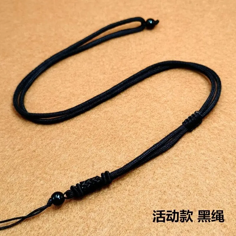 Hand-woven Pendant Lanyard Jade Pendant Jadeite Jade Pendant Necklace Rope Safety Buckle Men's and Women'stch