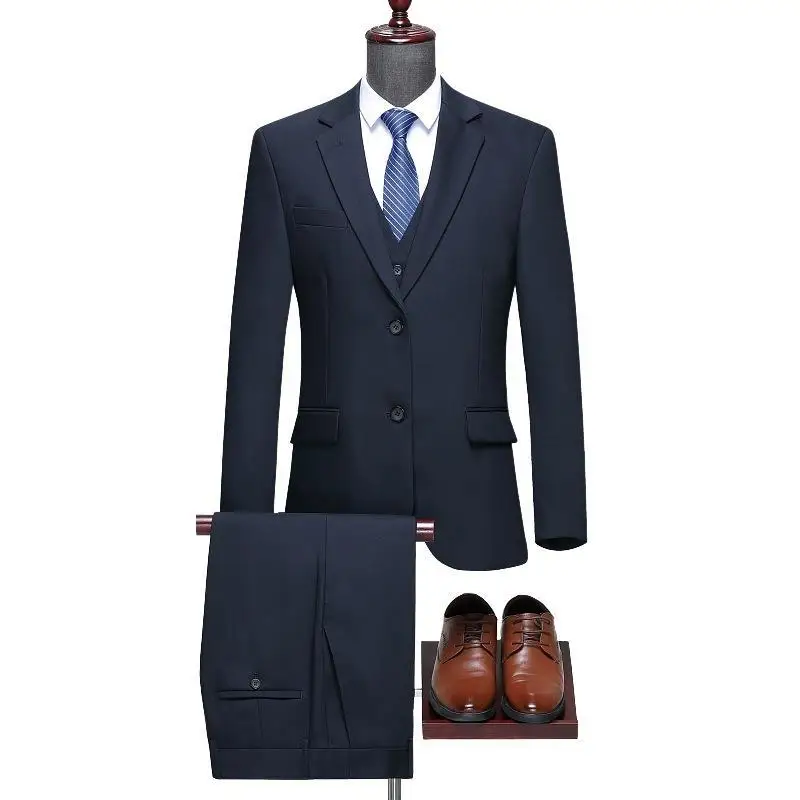 (127) Middle-aged men\'s suits, formal wedding suits, wool suits, wedding business casual suits