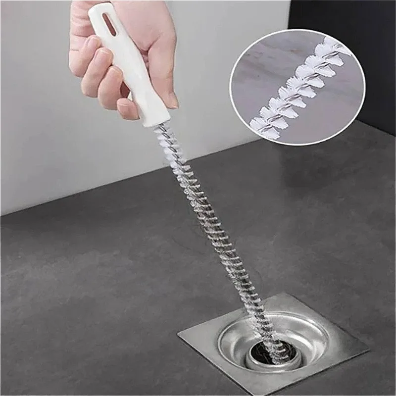Limpiador de cabello para aguas residuales de 45-70CM, desatascador de tuberías para lavabo, cepillo de limpieza para cocina y baño, gancho para limpieza de alcantarillado 구
