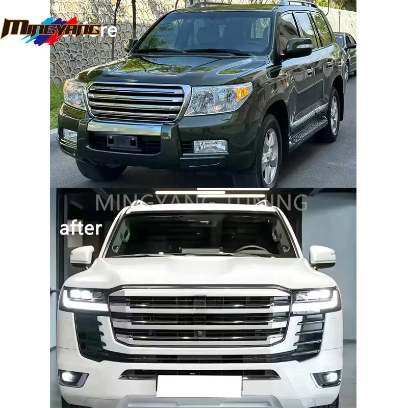 land cruiser 300 Car Bumpers Facelift Bodykit For 200 LC200 Upgr LC300 Conversion Bod 3