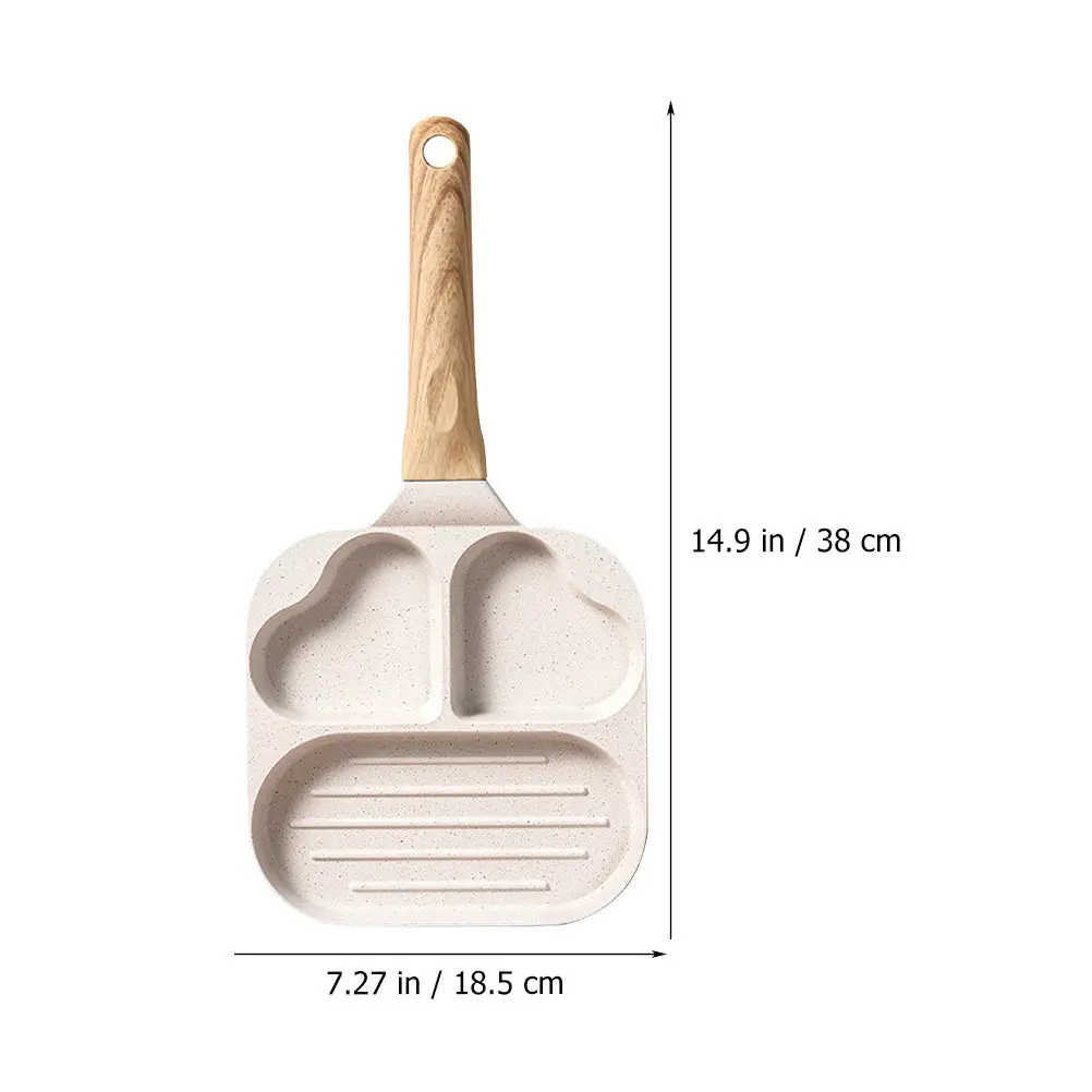 Adorable Heart-Shaped Non-Stick Frying Pan for Breakfast Egg Burgers Pancake Cooking Easy Clean Heat-Efficient Daily Use Kitchen