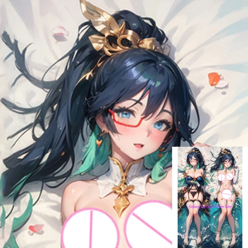 

Dakimakura Anime Pillow Cover Giant Breasts With Beautiful Legs Double Sided Print Life-size Decoration