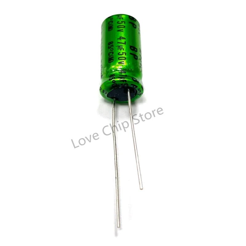 2Pcs/5Pcs/10Pcs New and original 47UF 50V 10X20mm Nichicon MUSE BP ES Non Polar Nonpolar Bipolar HiFi Audio Capacitor 50V47UF