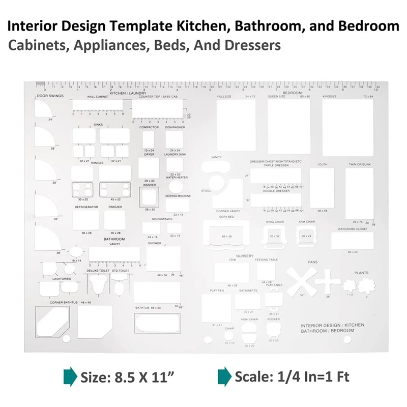 Abmr-建築用の製図ツールと定規の形状、3個セット、住宅計画、家具、キッチン、建物、インテリアデザイン