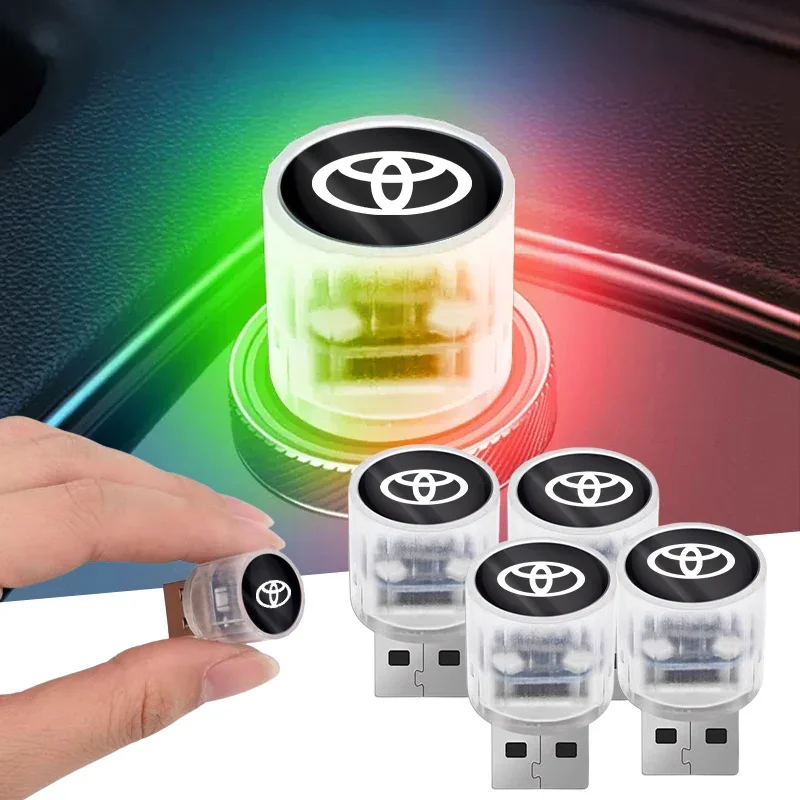 

2026 Новый для Toyota USB светодиодный автомобильный светильник, автоматический внутренний атмосферный светильник для Toyota GR Sport Gazoo Racing Yaris 86 Corolla Hilux Sup