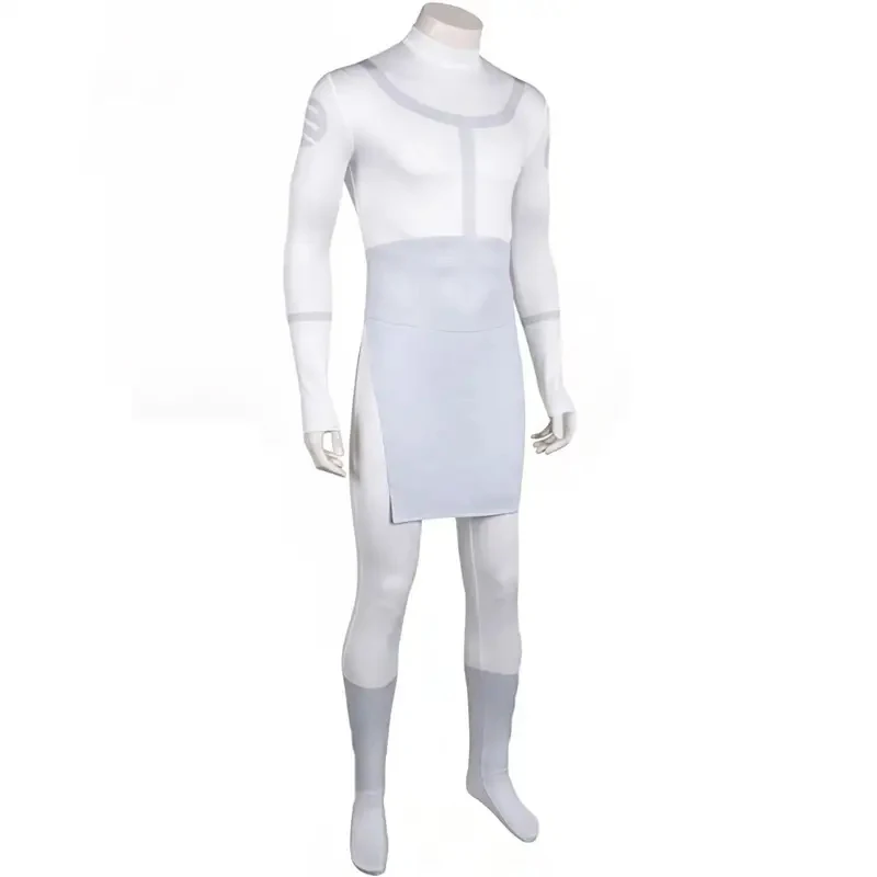 

Euro 7 cos Mark Grayson Cosplay Battle Suits Cartoon Invincible Roleplay Jumpsuit Costume Men White Cloth Outfit Carniva