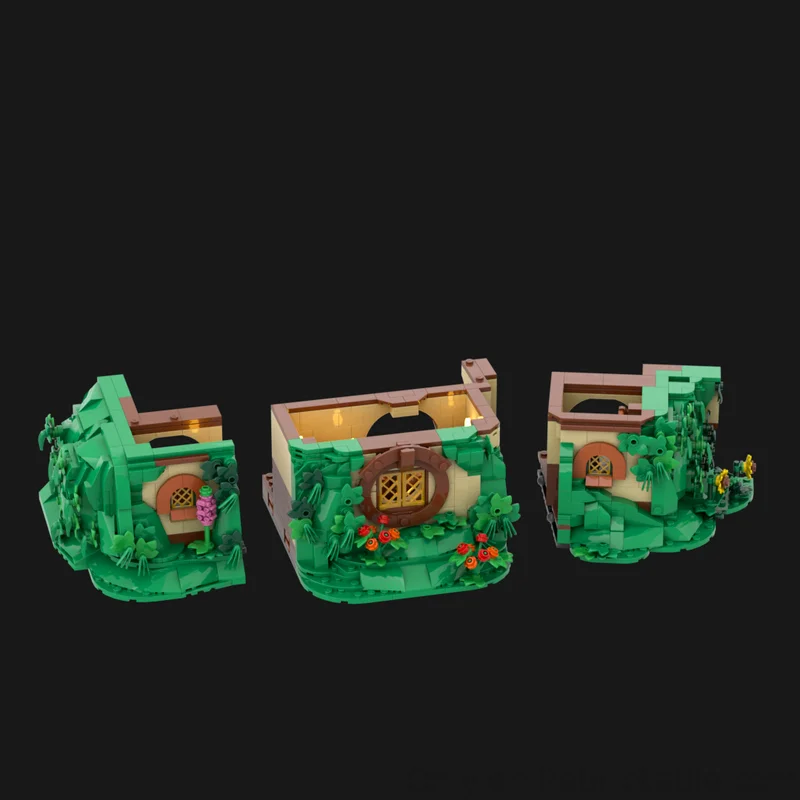 Moc قوالب بناء غرفة الضيوف نموذج التكنولوجيا وحدات كتل الهدايا خواتم سلسلة الأفلام عيد الميلاد اللعب لتقوم بها بنفسك مجموعات الجمعية #4