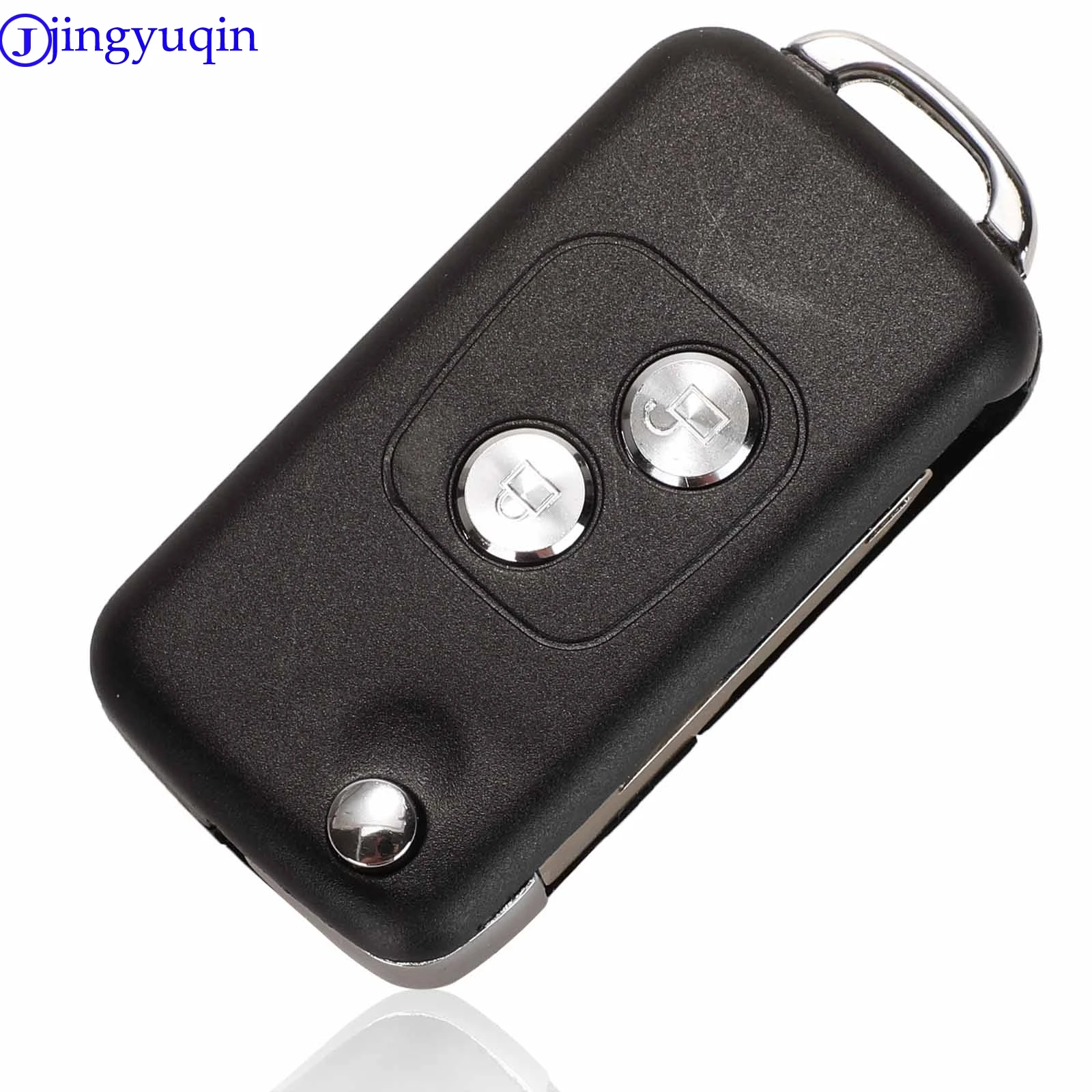 jingyuqin 2 Buttons Modified Flip Car Key Case Blank Shell For Citroen C1 C2 C3 Xsara Picasso For Peugeot 206 306 307 406