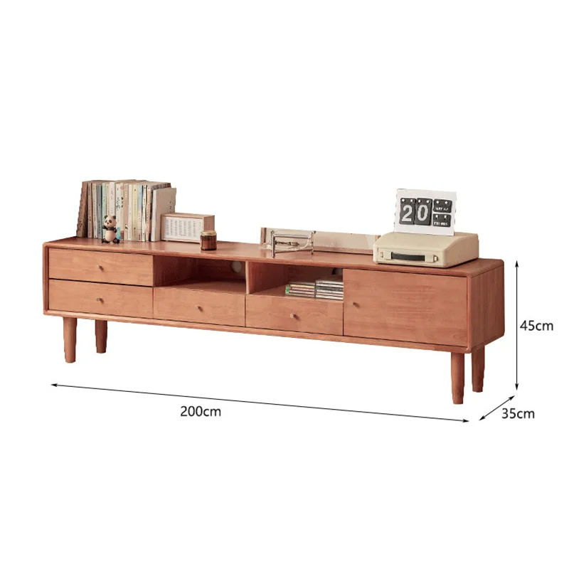 Vintage Design Tv Cabinet Italian Luxury Elegant Aesthetic Tv Cabinet Storage Classic Meuble De Télévision Mid Century Furniture