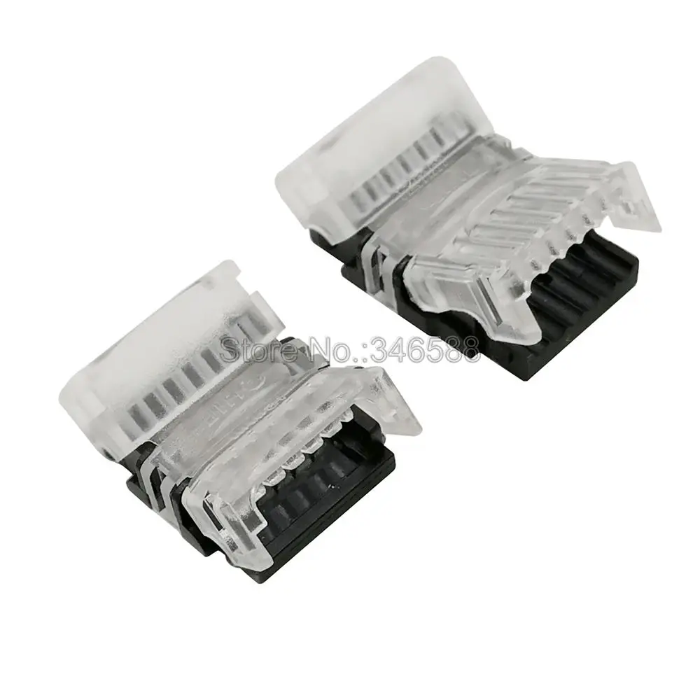 10pcs/lot 6Pin RGBCCT LED Strip Connector Strip to Wire Strip to Strip Terminal for IP20 IP65 Waterproof 12mm RGB+CCT LED Strip