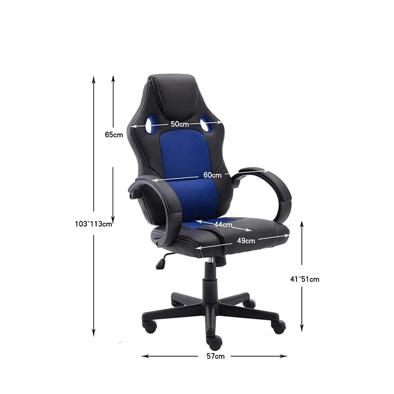 Silla de Gaming para Espalda alta, silla de escritorio, de carreras, reclinable, giratoria para ordenador