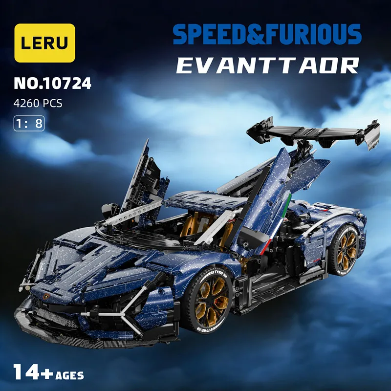 

4206PCS Technical 1:8 Sport Supercar Building Blocks Mechanical Speed Racing Vehicle Model Construction Bricks Toys For Kid MOC