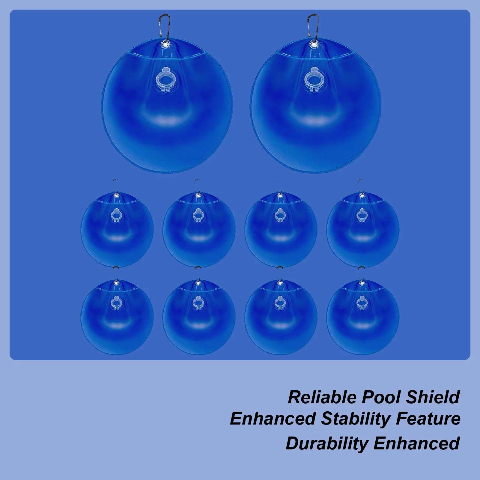 

Pool Cover Water Bags 10 Pieces Pool Water Bags With Buckle Swimming Tub Weights For Poolside Backyard Garden Winter Ground