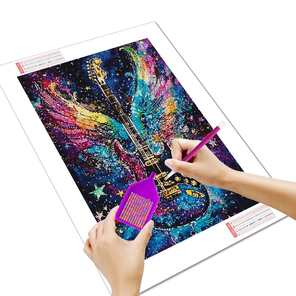 Frameless, New Arrivals Diamond Painting Wings Guitar Diamond Mosaic Animal Complete Kit Handmade Gift