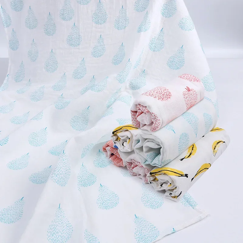 Musselina flanela bebê Swaddle envoltório, 100% algodão, recém-nascidos macios cobertores, fraldas, bebê Swaddle