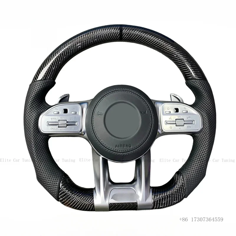 

Steering wheel For Mercedes Benz Amg C E S G-Class W204 W205 W222 G500 G55 G63 S500 S320(Customizable)