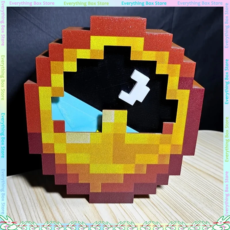 يمكن أن تتأرجح ساعة البكسل ثلاثية الأبعاد واستخدامها لتزيين سطح المكتب وظائف العرض الإبداعية للديكور المنزلي