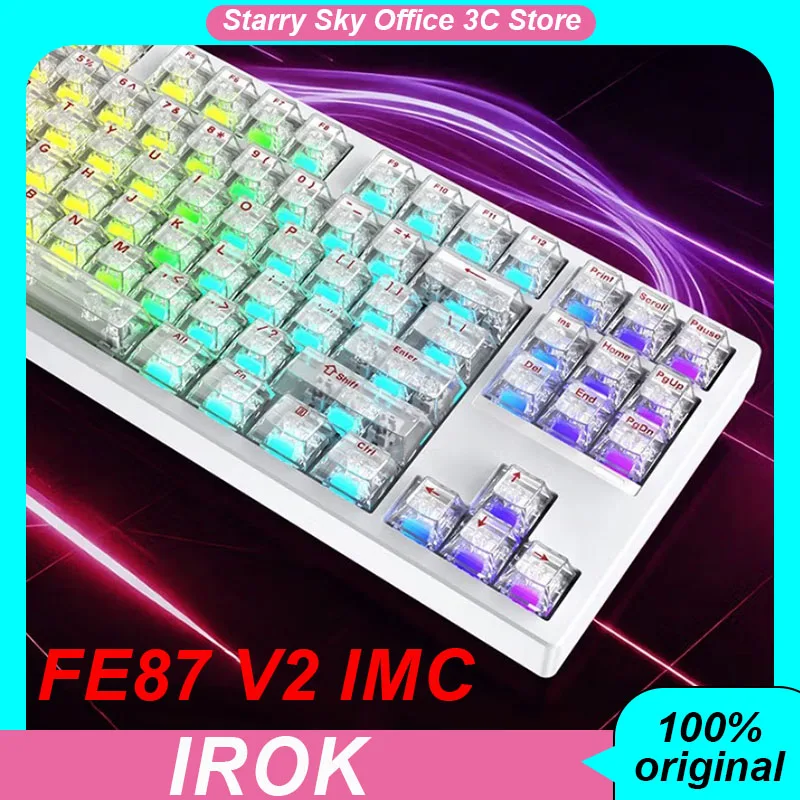 

IROK FE87 V2 IMC Wireless Keyboard Tri-mode Magnetic Axis Dual 8K 2500H+ Long-endurance 0.125ms Low Delay PC Esports Keyboards