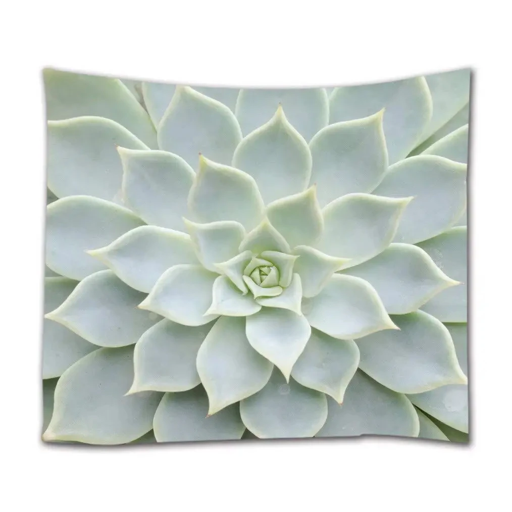Cactus Tropical Tapestry Desert Succulent Green Plants Wall Hanging Party Decor For Home Indoor Bedroom Living Room Dorm Decor